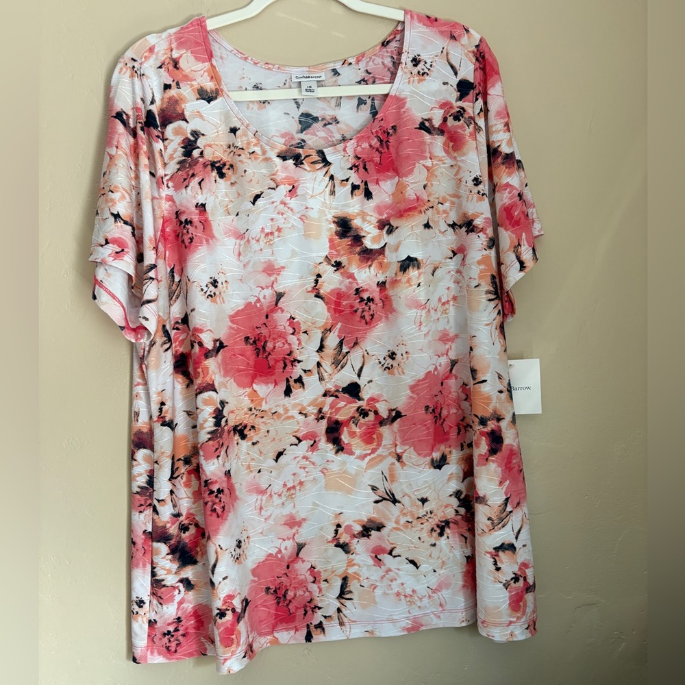 Croft and Barrow, lightweight printed blouse. Brand new. NWT. Size 1X